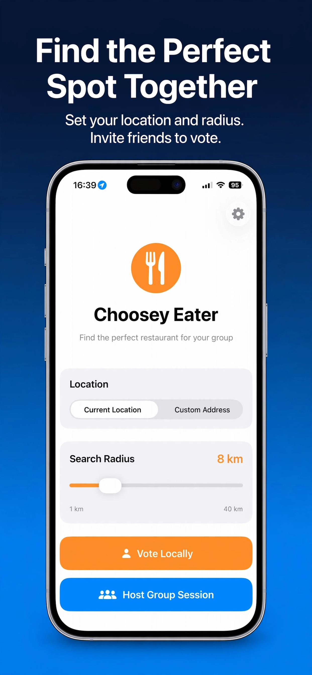 Choosey Eater Main Screen
